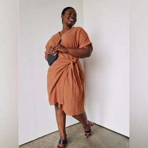 Able Terracotta Asymmetrical Dress